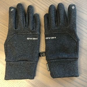 Dark Gray Head Running Gloves